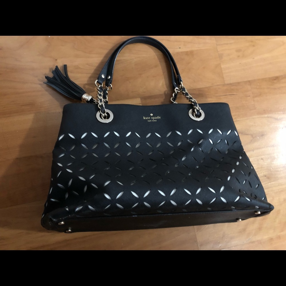 Kate Spade Black and White Tote Bag